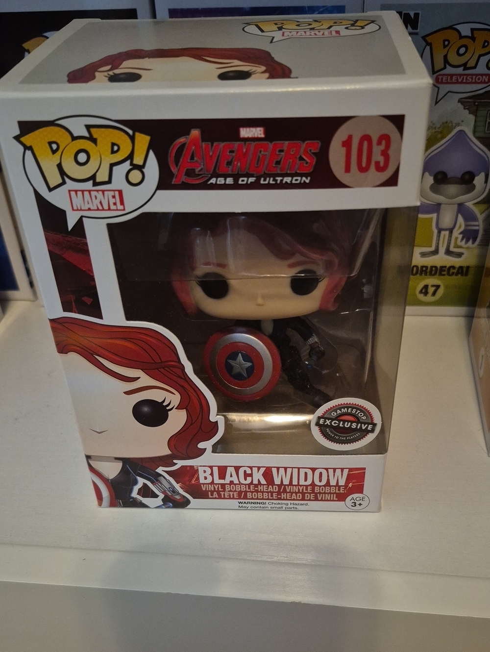 Funko Pop! Marvel Black Widow Red Hair with Shield #103